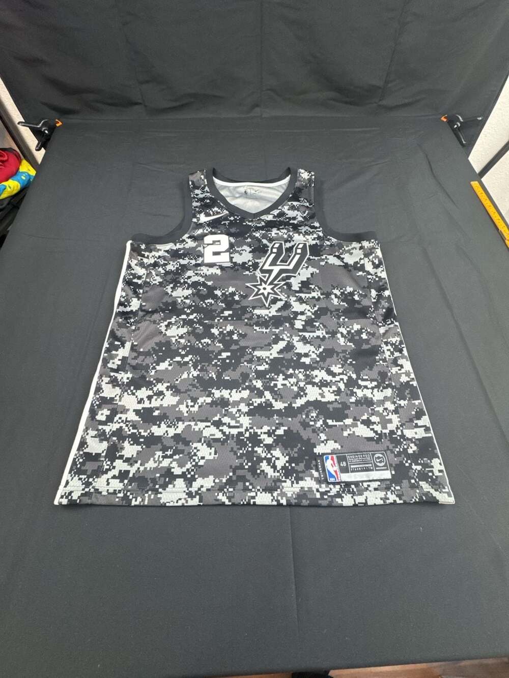 Nike Kawhi Leonard NBA San Antonio Spurs City Swingman Digi Camo Jersey large